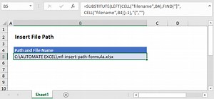 Insert File Path in Excel