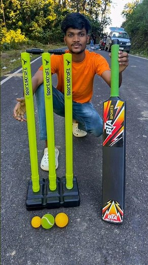 SportsKraft Stumps & BTA Bat Full Setup | Outdoor Cricket Fun! 😃🏏