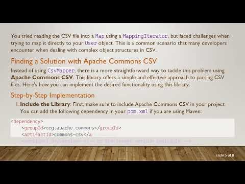 How to Map CSV to an Object with a List Using CsvMapper in Java