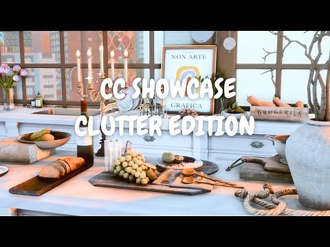 MUST HAVE aesthetic furniture | CLUTTER EDITION | the sims 4 cc showcase