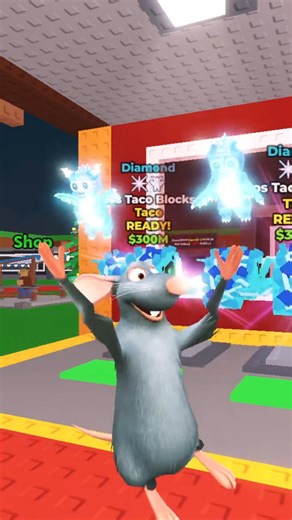 Rat opened 3 los tacos with diamond 💎 and lightning ⚡ effect Roblox Stilbrainroot #roblox