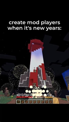 Minecraft Create Mod Players when it's New Years be like: