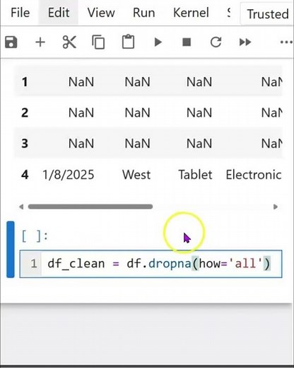 Delete Blank Rows in CSV with Python (Jupyter Hack) #dataanalysis #python #pythontips #data