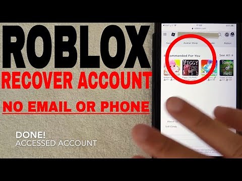 ✅ How To Recover Roblox Account No Email or Phone From Start To Finish 🔴
