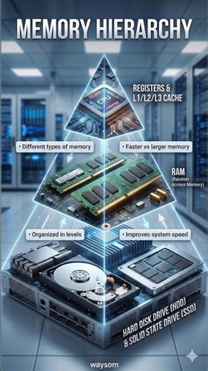 Why Does a Computer Use Multiple Memories? 🧠💾 #MemoryHierarchy #education #computerarchitecture