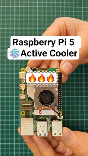 🔥Raspberry Pi 5 ❄️ Active Cooler: Easy Installation & Review! #Shorts
