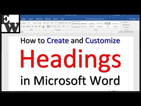 How to Create and Customize Headings in Microsoft Word