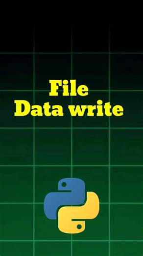 Python File Writing Explained in 30 Seconds.👍How to write data into files using python!@Createew08