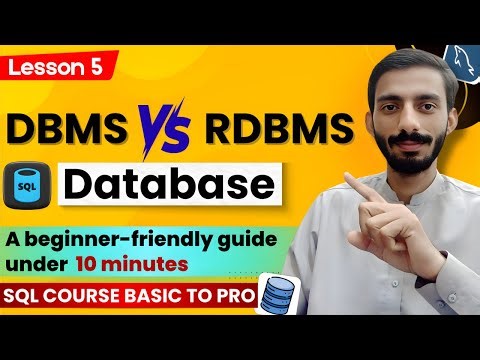 Database vs DBMS vs RDBMS Explained | Key Differences with Examples