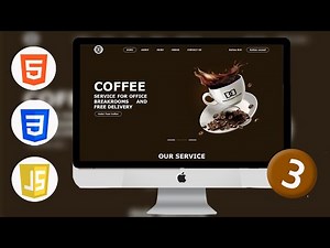 Part 3: Learn How to Build a Coffee Website with HTML, CSS & JS | Building Frontend Website Homepage