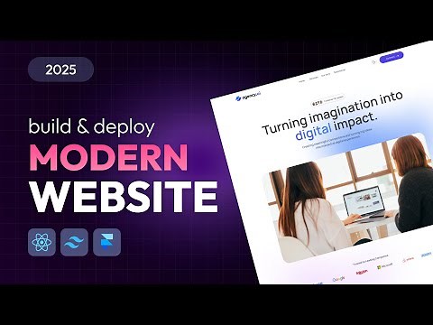 How To Build & Deploy Modern Responsive Website Using React JS & Tailwind CSS | Frontend Project