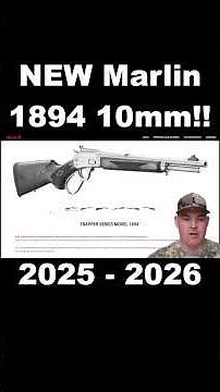 LEVER ACTION 10mm?! NEW Marlin 1894 10mm Auto Lever Action Rifle!!