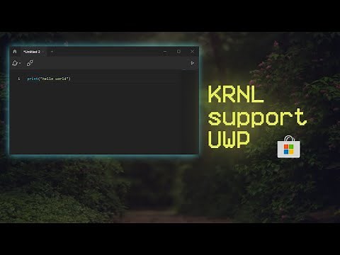HOW TO DOWNLOAD KRNL UWP ROBLOX (No work)