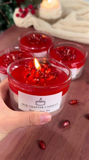 Handmade Pomegranate Candles: Crafting Small Batches