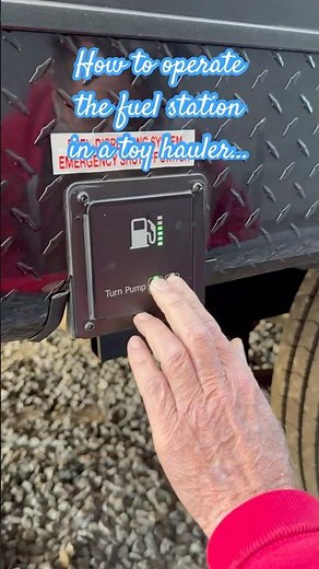 How to operate the fuel station in a #rv toy hauler