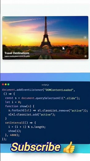 Automatic Image Slider Using HTML, CSS & JavaScript | Auto Play + Pause + Swipe Feature