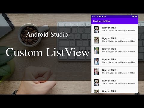 Custom Listview with image and text - android tutorial studio