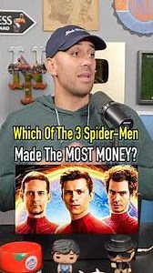 Which Spiderman Made The Most Money?! #shorts #mcu #spiderman #tomholland #superhero