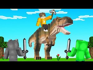 DINOSAUR SPEEDRUNNER vs HUNTERS! (Minecraft)