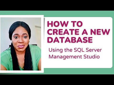 How to Create a New Database Using SQL Server Management Studio