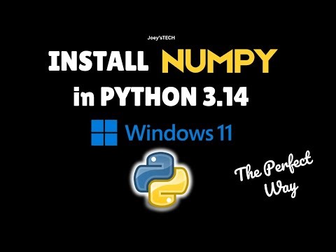 How to install Numpy in Python 3.14 on Windows 11 in 2025 #numpy