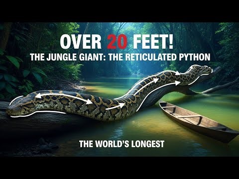 The Jungle Giant: The Reticulated Python | The World’s Longest & Most Powerful Snake 🐍🌿