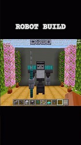 I Built a Giant Robot Statue in Minecraft! #crazilyfunny #actingchallenge
