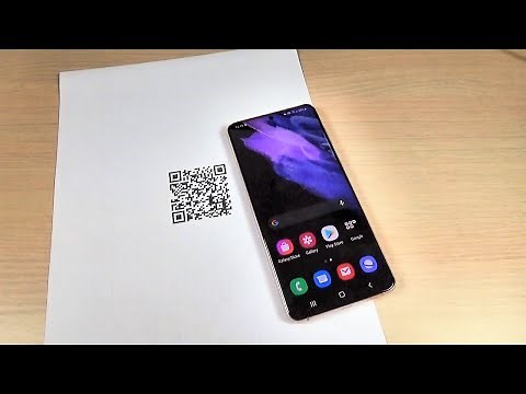 How to Scan a QR Code with Samsung Galaxy A32, A52, A72, S21 (Plus & Ultra)