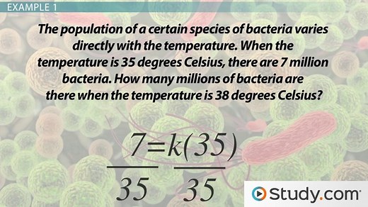 Direct & Inverse Variation | Equations, Relationships & Problems