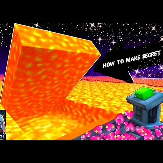 how to make Lava secret base 🔥#in Minecraft 😲