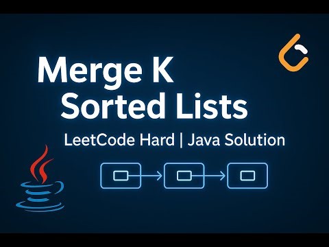 🔥 Merge K Sorted Linked Lists in Java | LeetCode Hard Explained Simply (No Heap / PriorityQueue)
