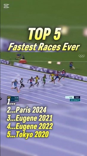 Top 5 Fastest 100m Races Ever Recorded
