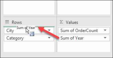 How to Use the Excel Pivot Table Field List
