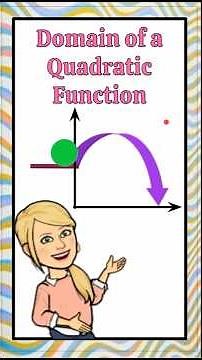 Interpret the Domain of a Quadratic Function | HS.F-IF.B.5 #fallintoshorts