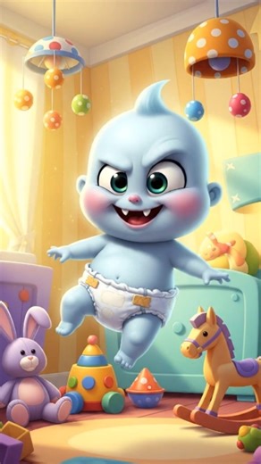 Baby Ghost 👶👻 #cartoonbaby #funnybaby #viralbabyshorts