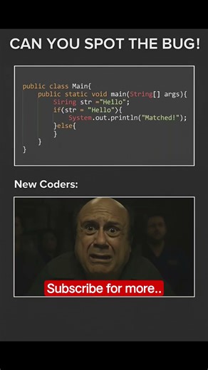 🔥 Can You Spot the Bug in This Java Code? 🤯 | Programming Memes #shorts #youtubeshorts