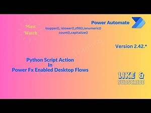 Python Script Action In Power Automate Desktop