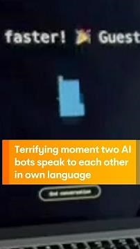 Terrifying Moment Two AI Bots Speak to Each Other in Own Language