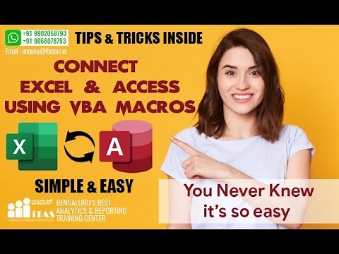 CONNECT EXCEL AND MS ACCESS USING EXCEL VBA MACROS