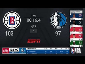 Clippers @ Mavericks | NBA Playoffs on ESPN Live Scoreboard