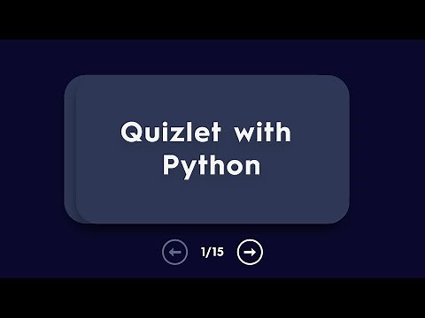 Make Quizlet in Python/PyGame in 12 min!