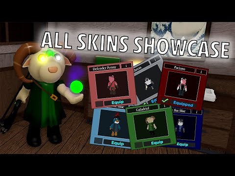 (UPDATED) All SKINS Showcase in Piggy: Branched Realities! | Roblox