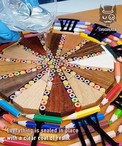 1.5M views · 12K reactions | This Mind Blowing Clock Design is made of Colored Pencils! 勞✏️ | Simple | Facebook