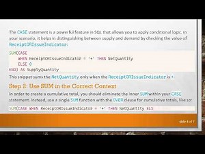 Mastering SQL: How to Use CASE Statements with SUM and OVER Clauses