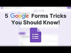 5 Google Forms Tricks You MUST Know!