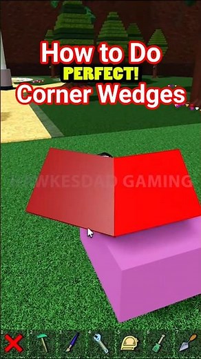 Roblox Build a Boat for Treasure Tutorial Fill Gap Corner Wedges Technique #roblox #babft