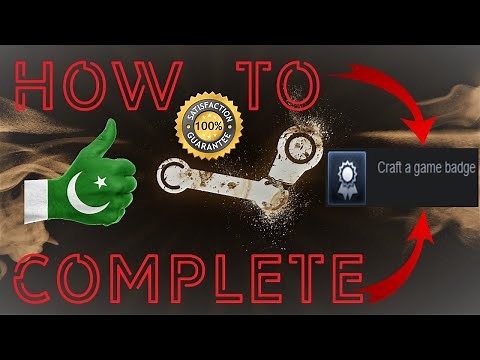 How to Complete Pillar of Community task "Craft a game badge" in Steam