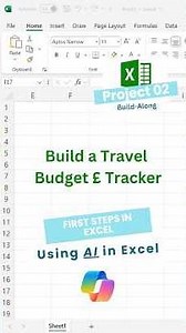 Let Copilot Build Your Travel Budget Tracker 🤖✈️ | Excel for Beginners