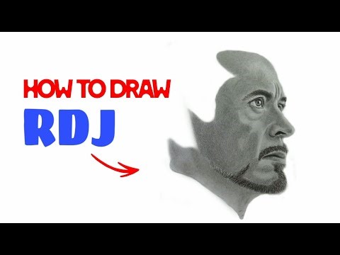 HOW to draw RDJ Realistic Portrait ✏️ | Robert Downey Jr Pencil Art | Part 1 @FVart