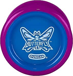 Amazon.com: Duncan Toys Butterfly XT Yo-Yo with String, Ball Bearing Axle and Plastic Body, String Trick Yo-Yo, Purple with Blue Cap : Everything Else